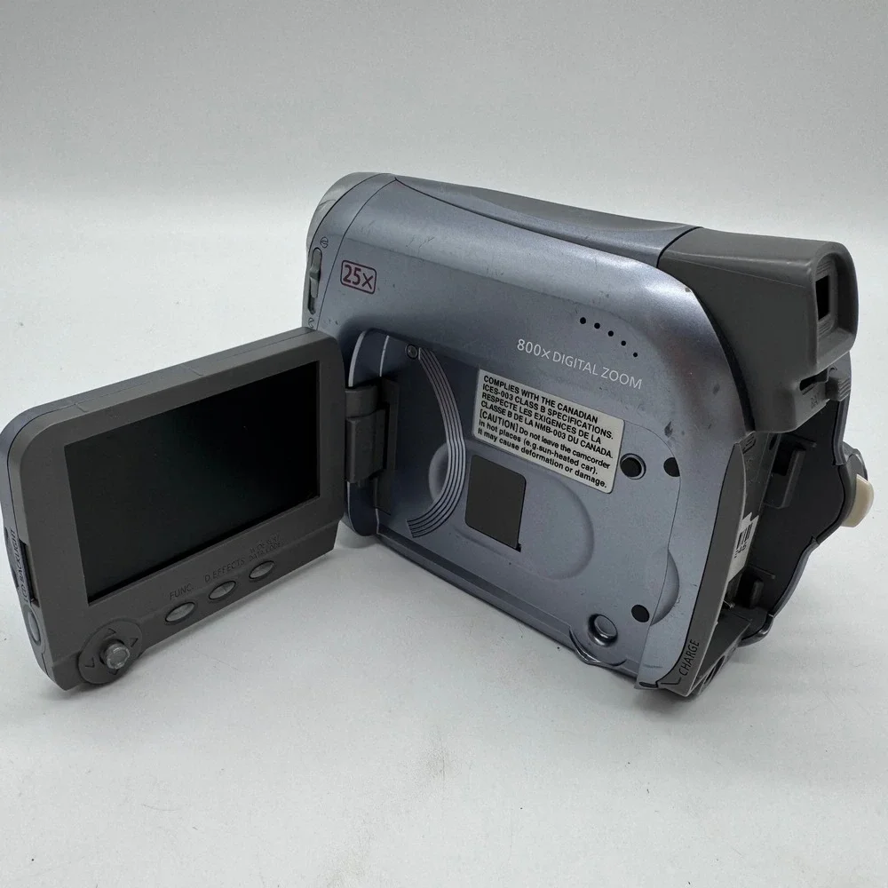 Canon ZR500 MiniDV Digital Video Camcorder 25x Optical Zoom Blue Parts Repair